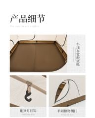 Lều 4 người Glamping Naturehike NH21ZP009-2 - Mẫu 2022