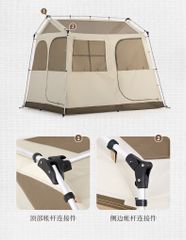 Lều 4 người Glamping Naturehike NH21ZP009-2 - Mẫu 2022