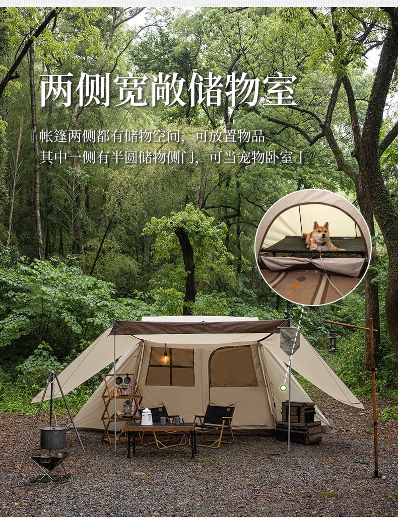 Lều 4 người Glamping Naturehike NH21ZP009-2 - Mẫu 2022