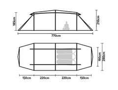 Lều cắm trại Glamping 04 - 06 người Naturehike NH22YW004