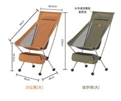 Ghế xếp cắm trại Moon Chair Naturehike NH20JJ035 vs NH20JJ036/CNK2350JJ018