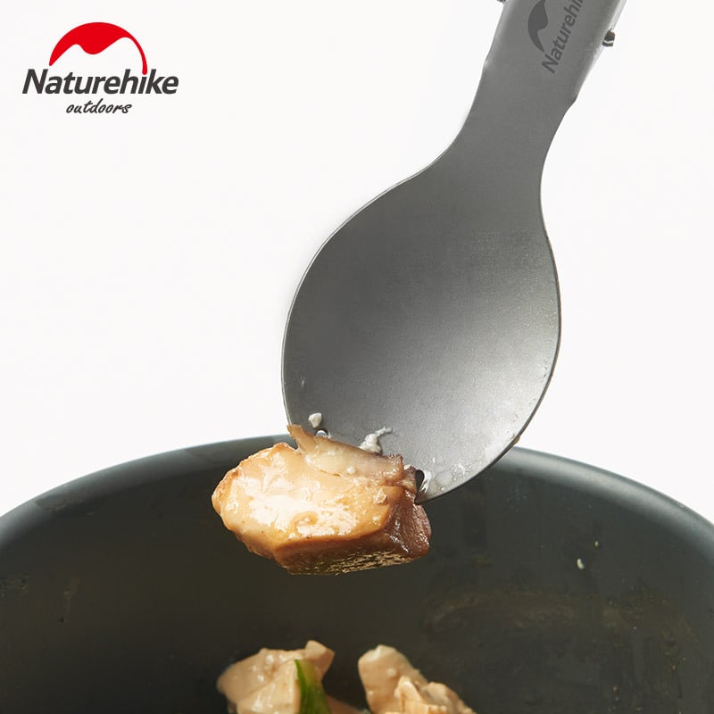 Bộ dụng cụ ăn uống Titanium Naturehike NH19C001-J gấp gọn 5 món