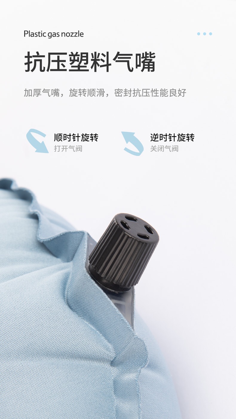 Gối hơi tự bơm Naturehike NH20ZT006 dã ngoại, văn phòng