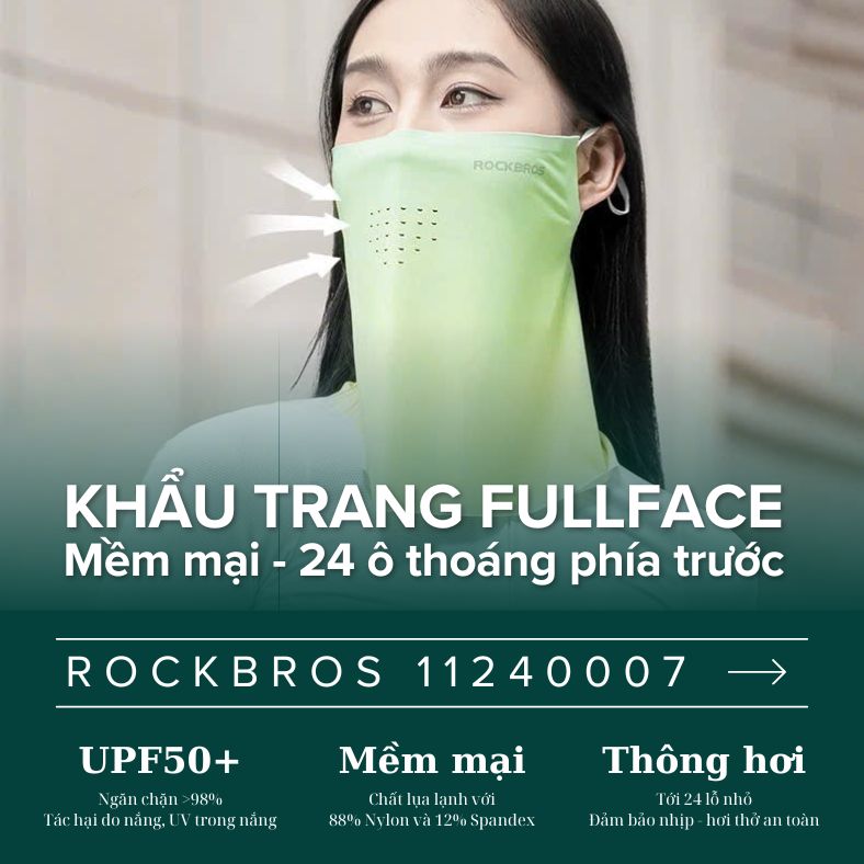 Khẩu trang Fullface đa năng Rockbros 11240007