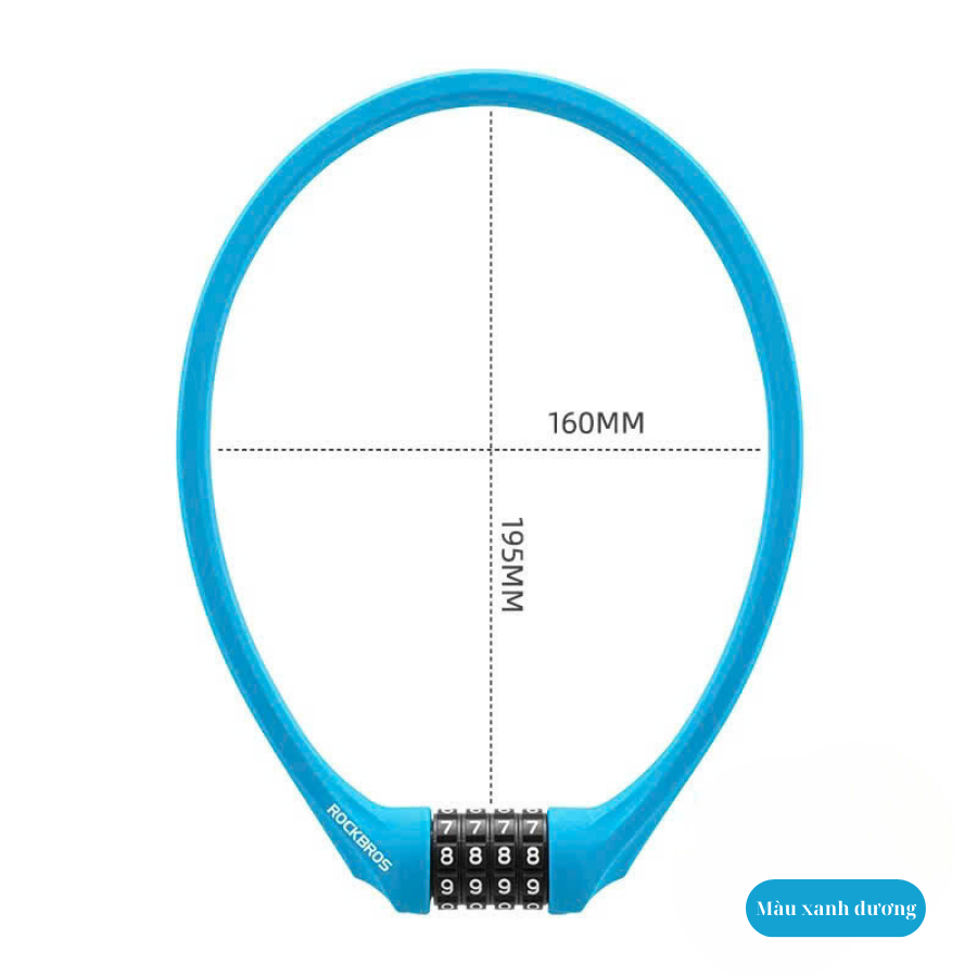 Khoá dây Silicon siêu bền Rockbros 3220003