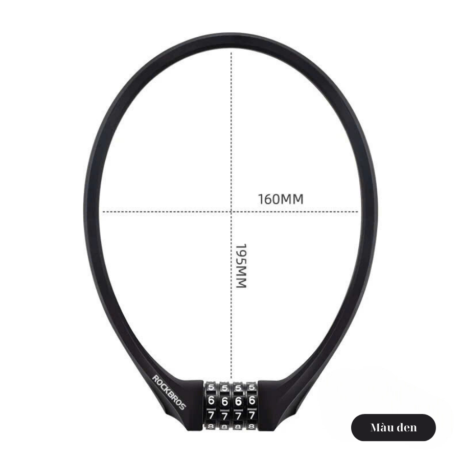 Khoá dây Silicon siêu bền Rockbros 3220003