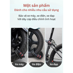 Khoá dây mã 5 số cao cấp RKS507-BK