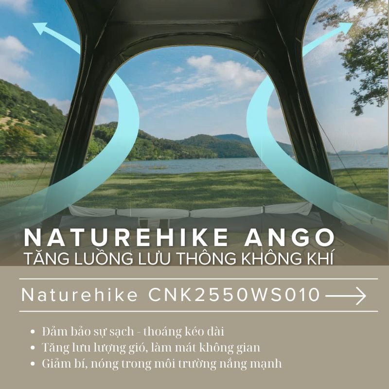 Lều tự bung gia đình Naturehike Ango CNK2550WS010