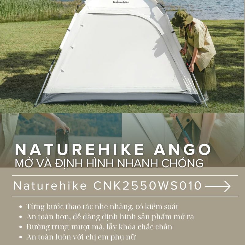 Lều tự bung gia đình Naturehike Ango CNK2550WS010