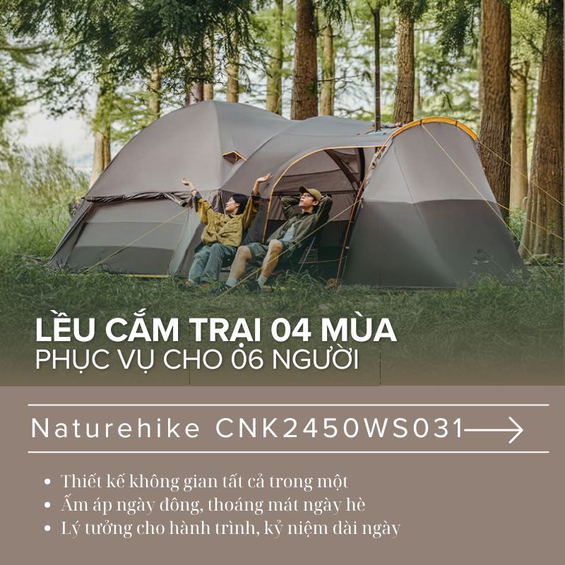 Lều đường hầm đa năng Naturehike CNK2450WS031