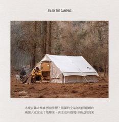 Lều Glamping phong cách Mông Cổ Naturehike NH20ZP010 khung bơm hơi