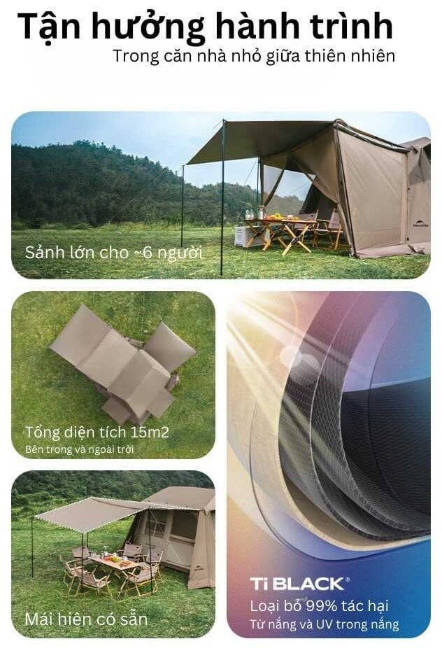 Lều cắm trại Naturehike Village 6.0 CNK2300ZP021