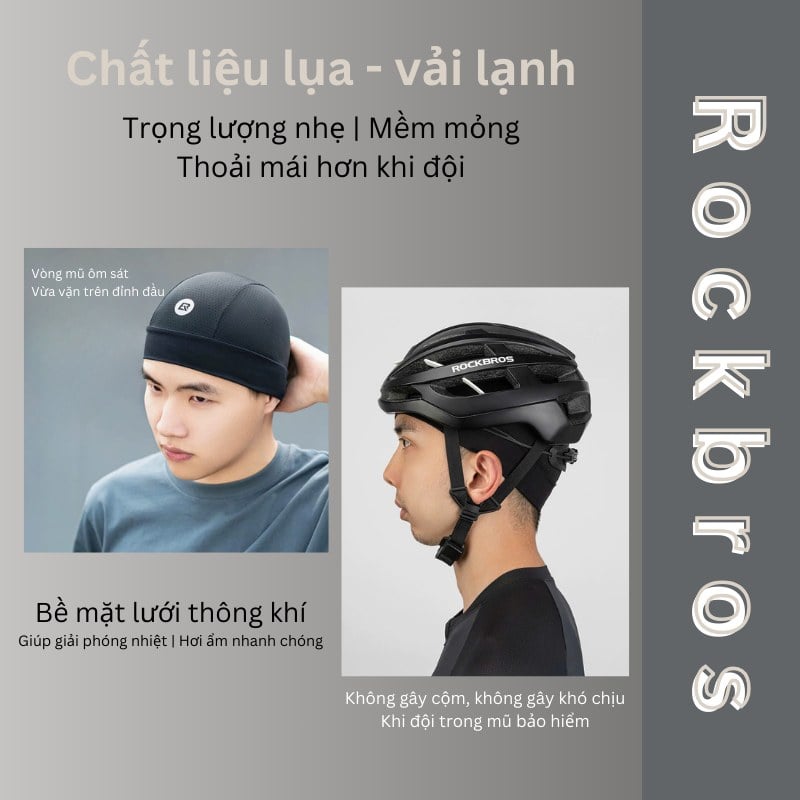 Lót mũ bảo hiểm vải lạnh - thoáng khí Rockbros YPP074