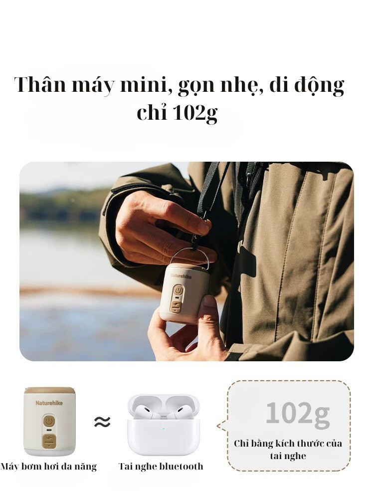 Bơm cầm tay mini Naturehike CNK2300DQ022 đa năng
