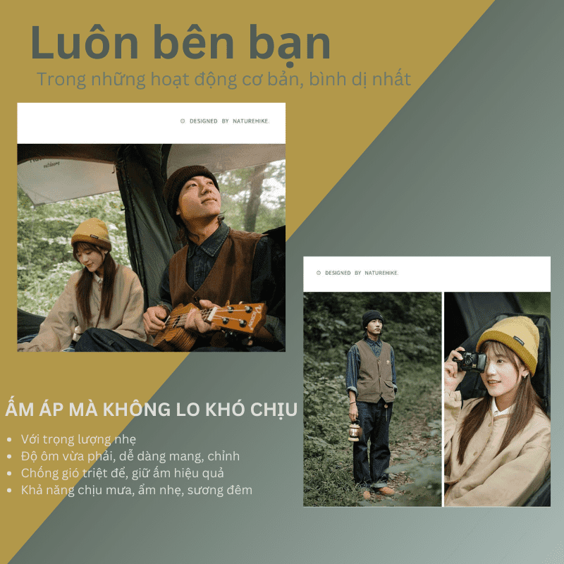 Mũ len thời trang nam nữ Naturehike CNH22MZ001
