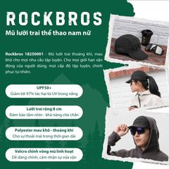 Mũ lưỡi trai đạp xe nam nữ Rockbros 18250001