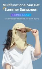 Mũ lưỡi chai chống nắng quây 360 độ Rockbros LF8046