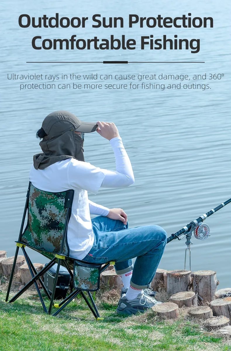 Mũ lưỡi chai chống nắng quây 360 độ Rockbros LF8046
