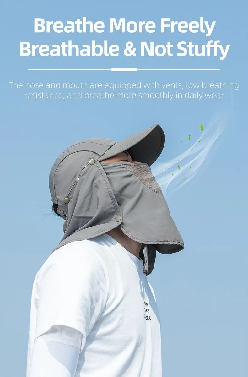 Mũ lưỡi chai chống nắng quây 360 độ Rockbros LF8046