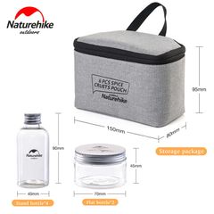 Bộ đựng gia vị 6 trong 1 Naturehike NH17T011-P cắm trại - picnic