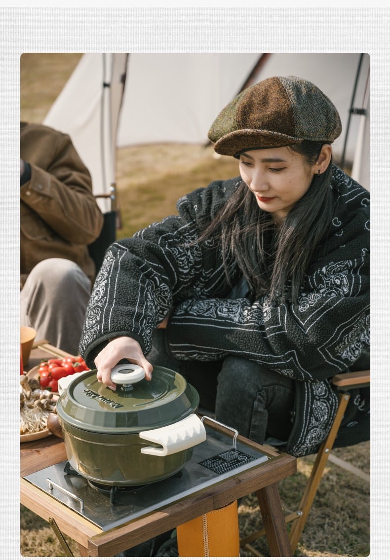 Nồi gang tráng men Naturehike NH20CJ021 mang đi cắm trại