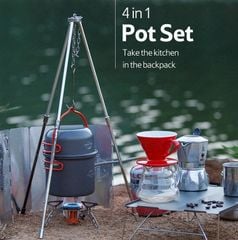 Nồi hợp kim nhôm Naturehike NH18T018-G mang đi dã ngoại