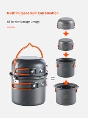 Nồi hợp kim nhôm Naturehike NH18T018-G mang đi dã ngoại