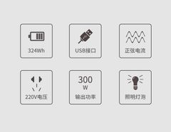 Pin dự phòng cắm trại Naturehike NH20ZM011 tích điện 90000 mAh