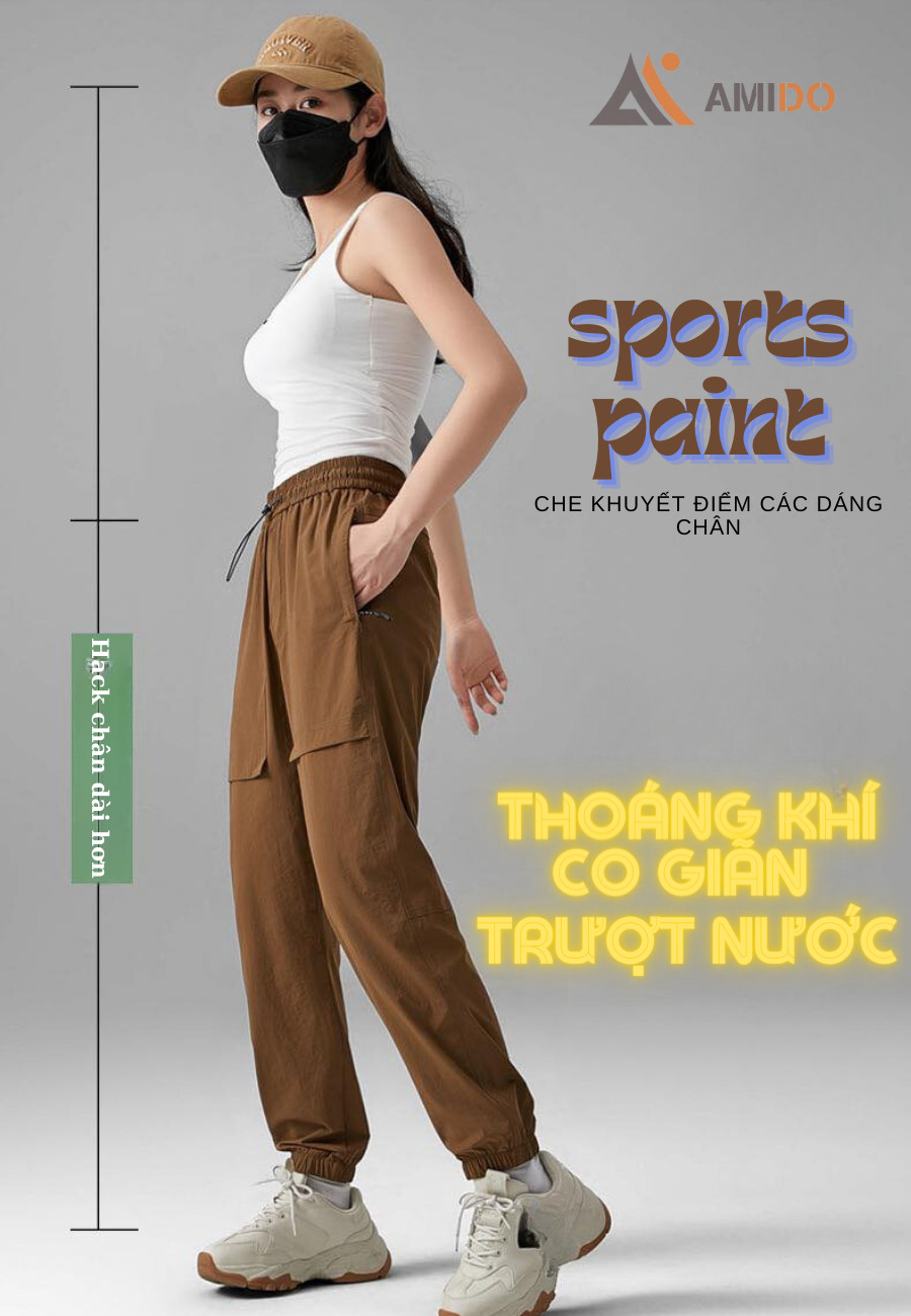 Jogger thể thao nam nữ Amido ZKK-03