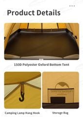 Lều chống nước Naturehike P-Series mang đi cắm trại, Trekking, leo núi