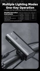 Đèn pin xe đạp siêu sáng Rockbros RHL800