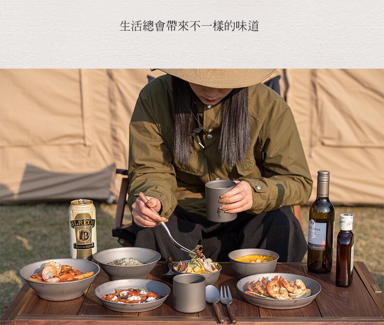 Bộ bát – đĩa – tô Titanium chống nóng Naturehike NH21CJ001