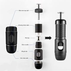 Máy pha cà phê cầm tay siêu nhỏ gọn Staresso Mini