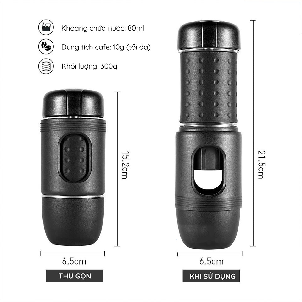 Máy pha cà phê cầm tay siêu nhỏ gọn Staresso Mini