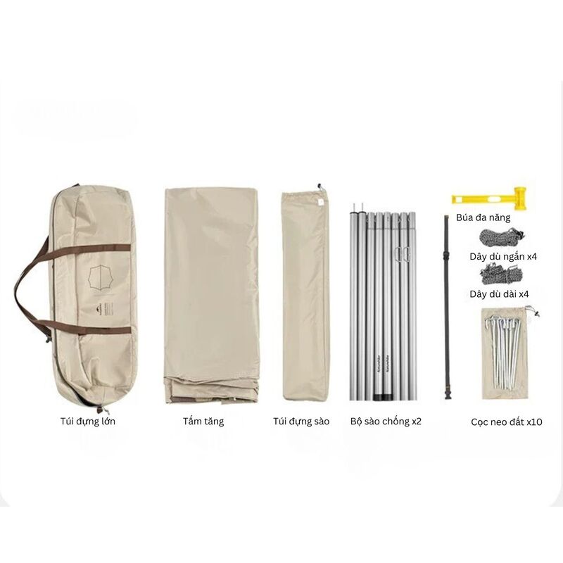 Tăng trung tâm cắm trại Naturehike C2350WS010