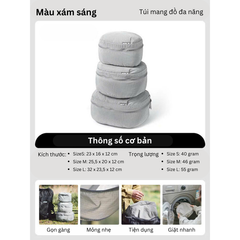 Bộ ba túi mang đồ chống nước Naturehike CNK2350XB011 đa năng