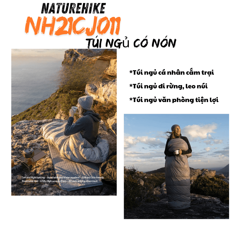 Túi ngủ Cotton giả lông vũ Naturehike NH22YD003 - RM40