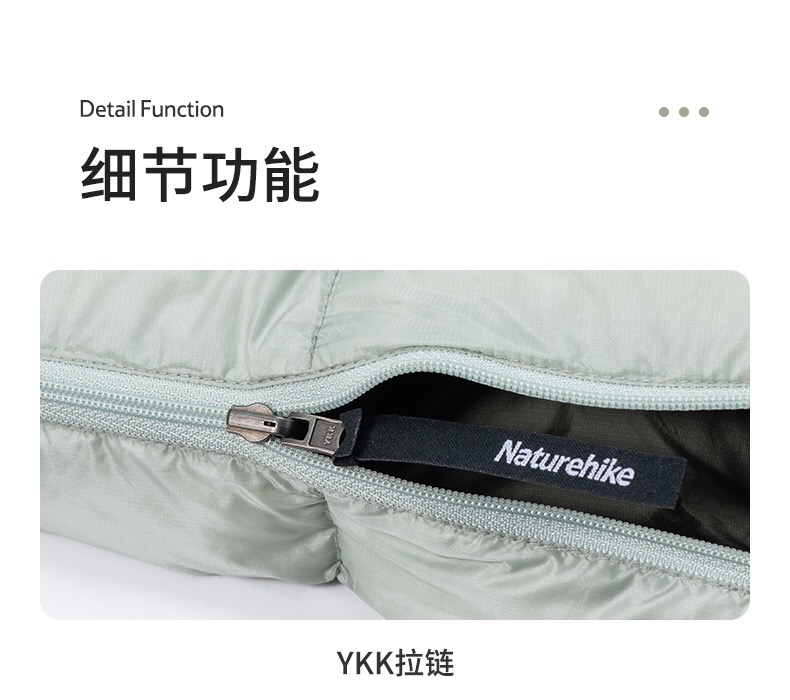 Túi ngủ lông vũ siêu nhẹ siêu ấm Naturehike NH21YD001