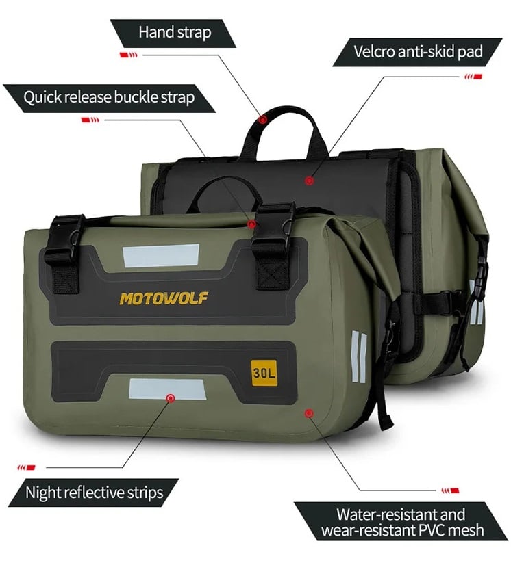Cặp túi hông Moto chống nước Motowolf MDL 0720