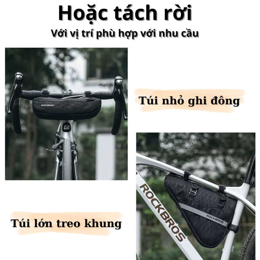 Túi treo xe đạp mang đồ đa năng Rockbros 30180017001