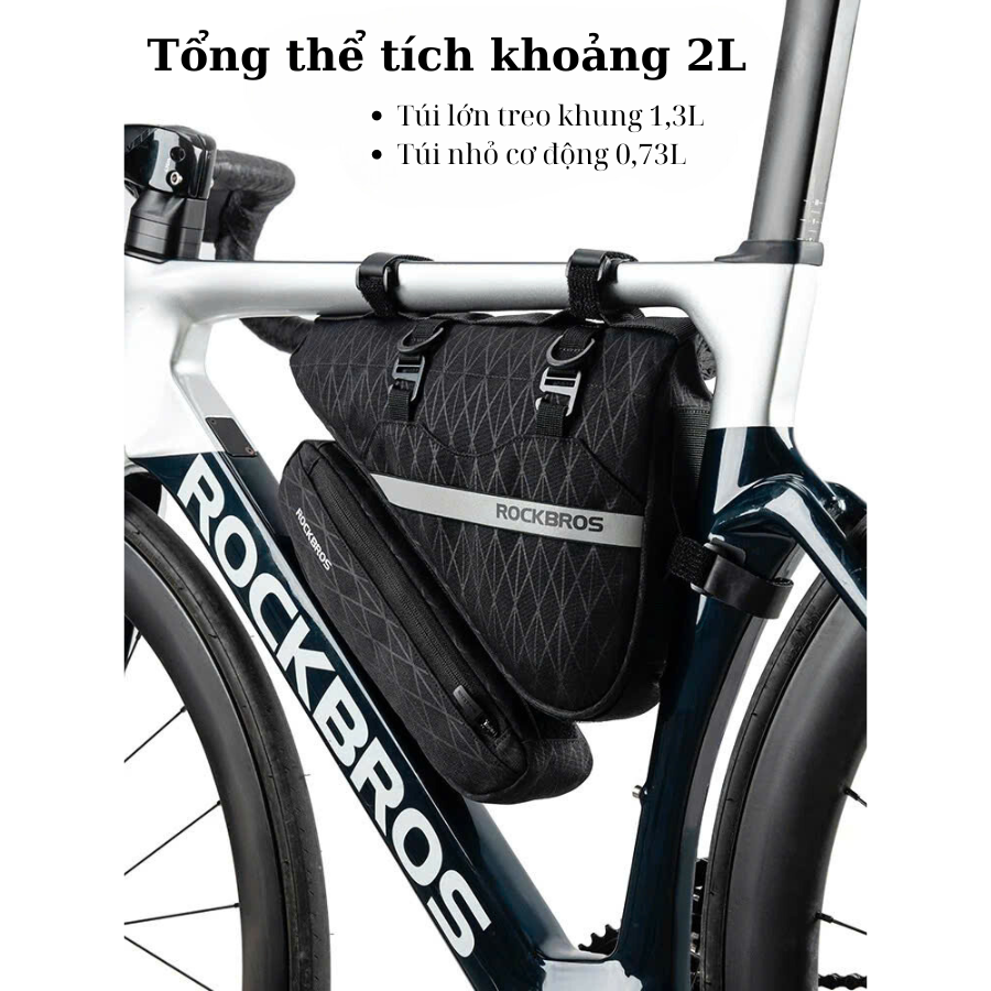 Túi treo xe đạp mang đồ đa năng Rockbros 30180017001