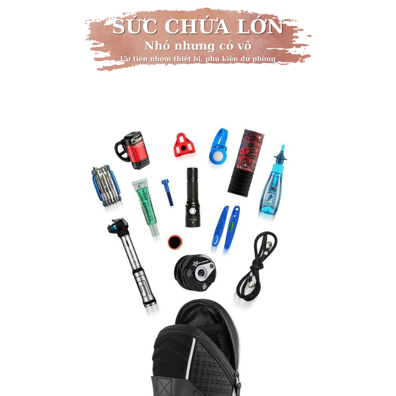 Túi treo yên sau xe đạp chống Shock Rockbros C16-Series