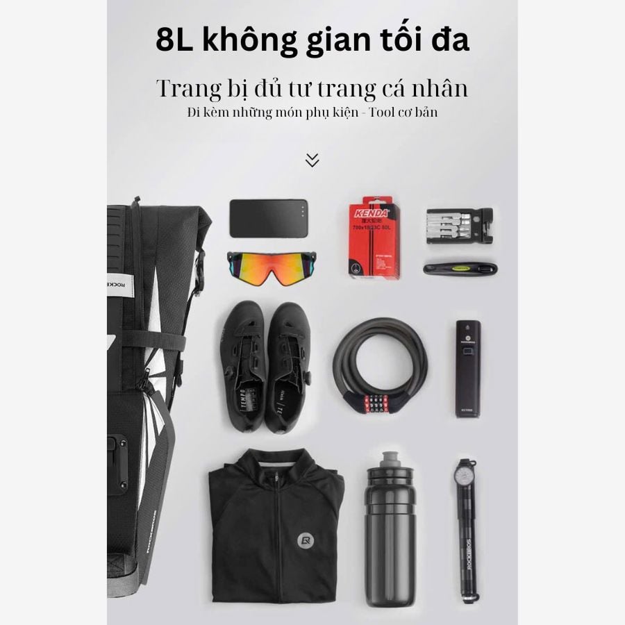 Túi treo yên xe đạp 8L Rockbros C38