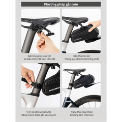 Túi treo yên kèm chắn bùn sau Rockbros 30130049001