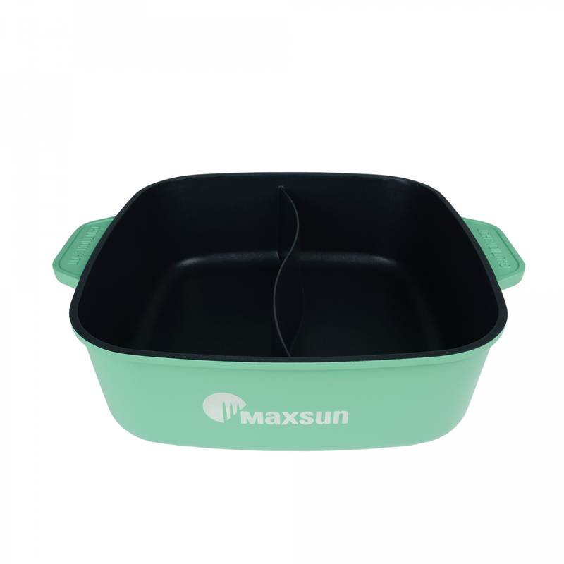 Nồi lẩu hương vị kép Maxsun G13 tráng men cao cấp