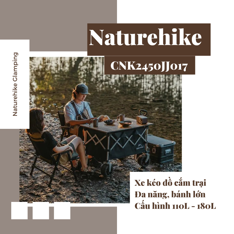 Xe đẩy đồ cắm trại Naturehike CNK2450JJ017