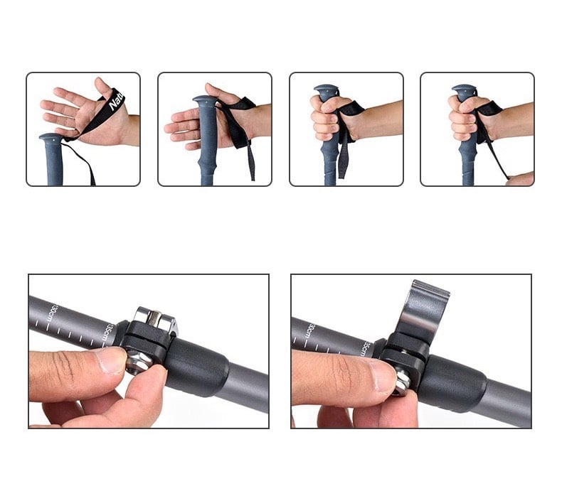Gậy leo núi hợp kim nhôm Naturehike NH17D017-D siêu nhẹ