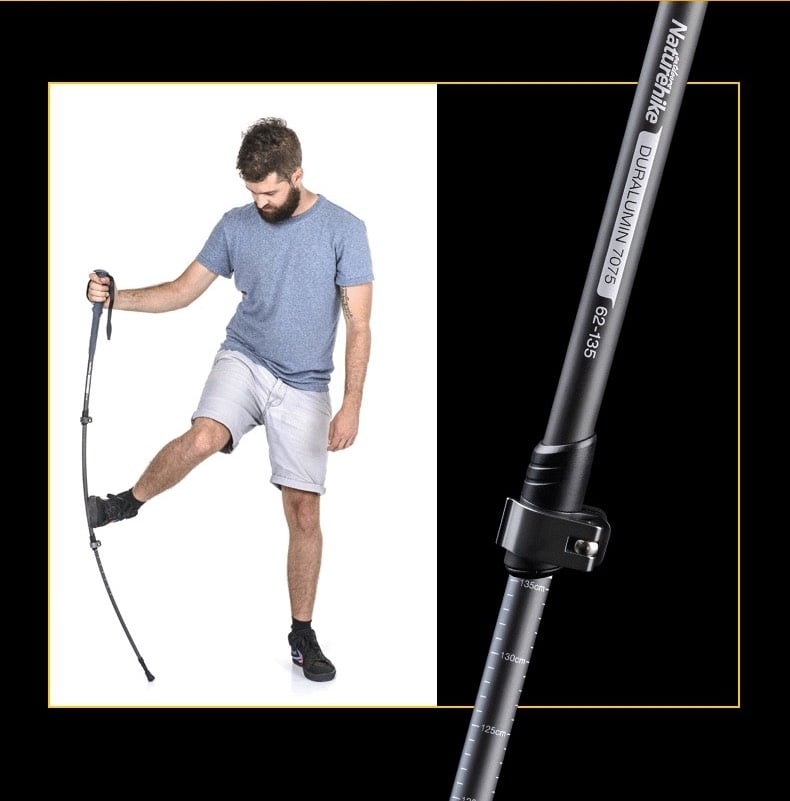 Gậy leo núi hợp kim nhôm Naturehike NH17D017-D siêu nhẹ