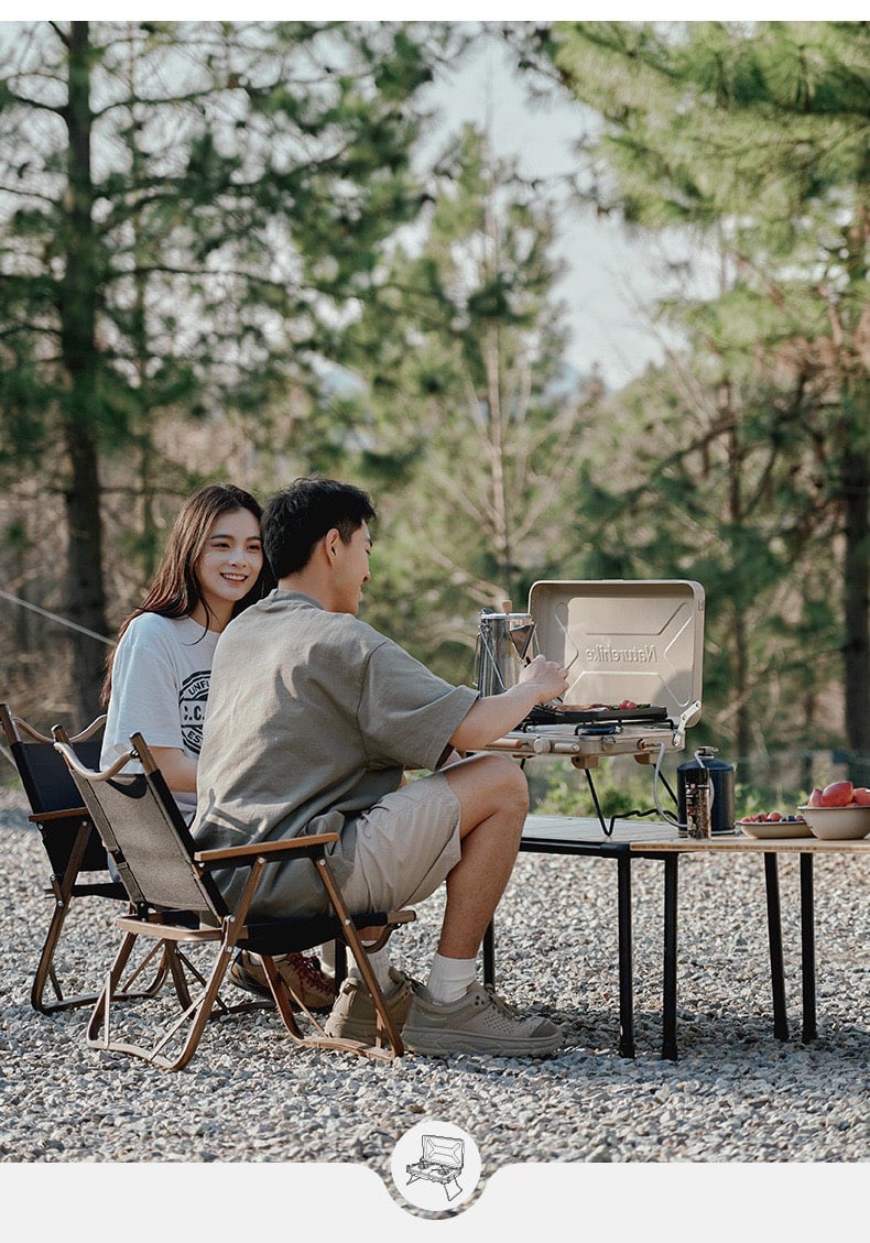 Bếp ga đôi cắm trại Naturehike Glamping CNH22CJ046