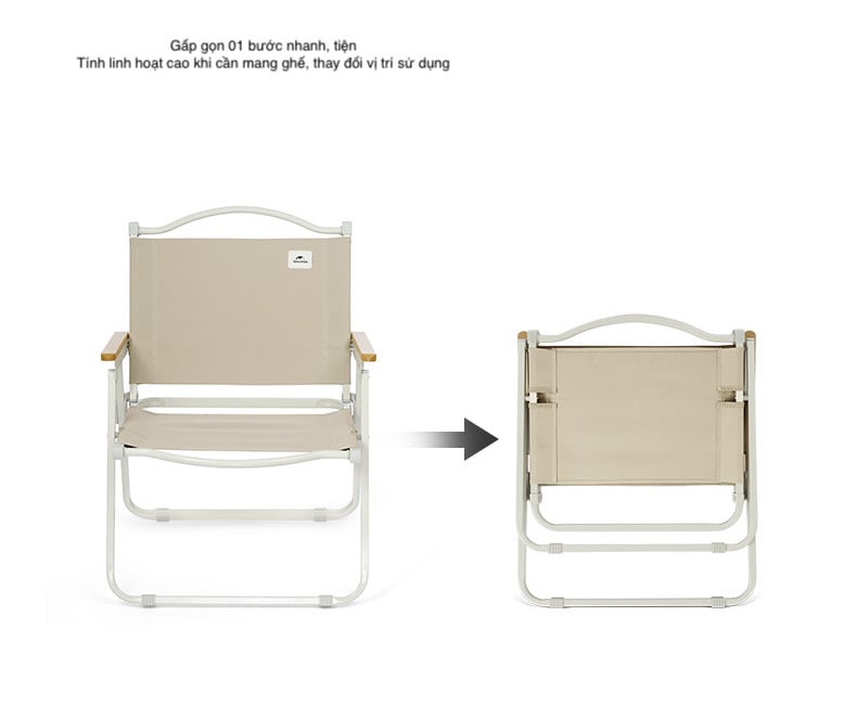 Ghế gấp Kermit - ghế dã ngoại thư giãn Naturehike CNK2300JU012